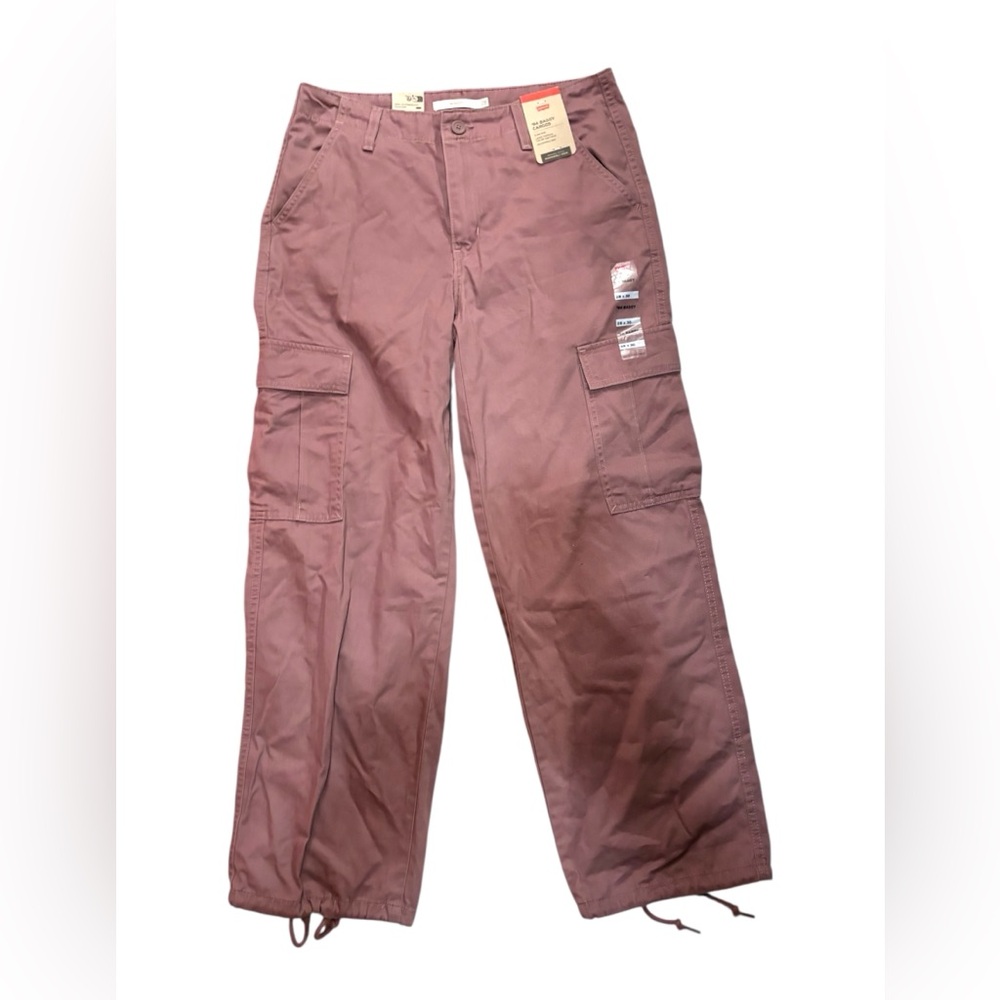 Levi's Pink Cargo Pants Cotton Relaxed Fit